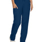 Women's Seven-Pocket Mid-Rise Rib-Knit Elastic Waist Cargo Pant - LB400 - Navy