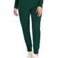 Women's Six-Pocket Mid-Rise Elastic-Back Waist Jogger Pant - LB406 - Hunter