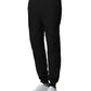 Men's Seven-Pocket Mid-Rise Rib-Knit Elastic Waist Jogger Pant - LB407 - Black
