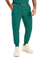Men's Seven-Pocket Mid-Rise Triple-Elastic Waist Jogger Pant - LB409 - Hunter