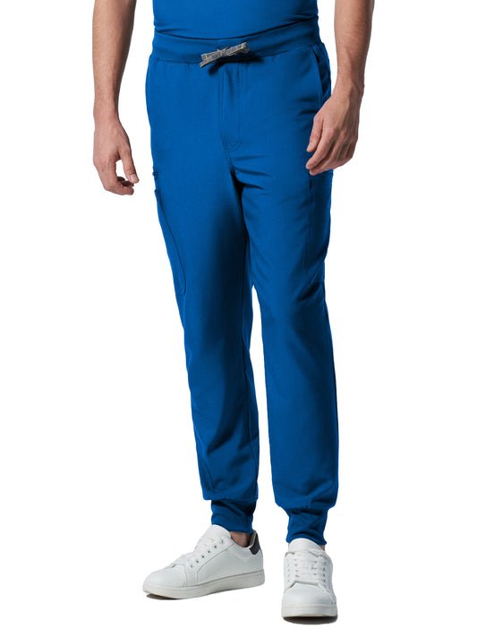 Men's Seven-Pocket Mid-Rise Triple-Elastic Waist Jogger Pant - LB409 - Royal