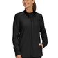 Women's Three-Pocket Mock-Neck Zip-Front Jacket - LJ700 - Black