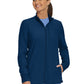 Women's Three-Pocket Mock-Neck Zip-Front Jacket - LJ700 - Navy