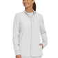 Women's Three-Pocket Mock-Neck Zip-Front Jacket - LJ700 - White