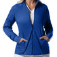 Women's Three-Pocket Mock Neck Zip-Front Jacket - LJ701 - Galaxy