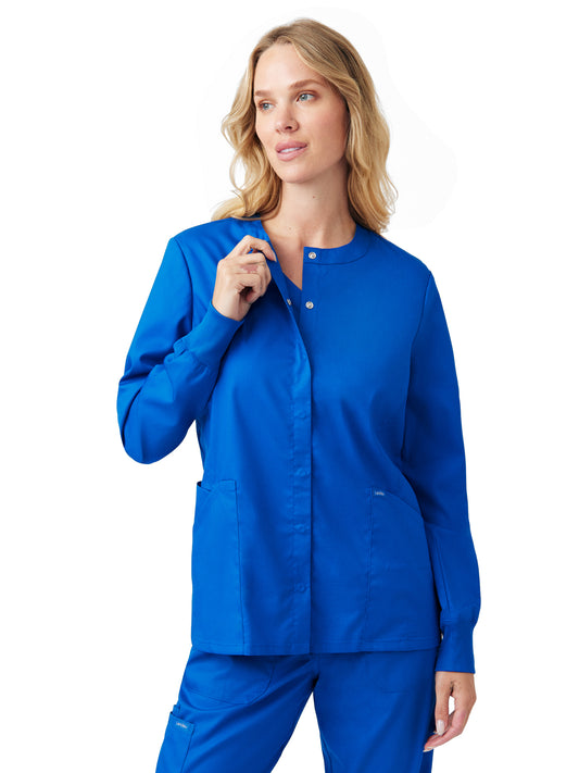 Women's Three-Pocket Scrub Jacket - LJ706 - Royal