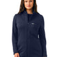 Women's Five-Pocket Zip-Front Fleece Jacket - LJ708 - Navy
