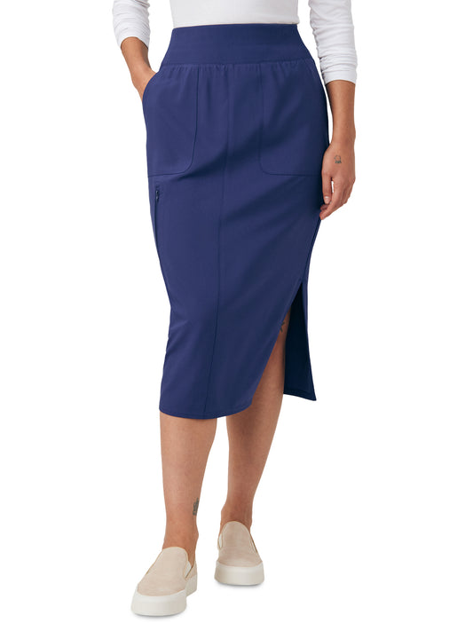 Women's Three-Pocket Skirt - LK603 - Navy