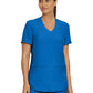 Women's Three-Pocket Rib-Knit Neckline V-Neck Top - LT100 - Royal