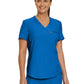 Women's Two-Pocket Shirttail Hemline V-Neck Top - LT101 - Royal