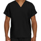 Unisex No-Pocket Tuckable V-Neck Top - LT102 - Black