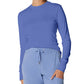 Women's One-Pocket Long-Sleeve Crew Neck Underscrub Tee - LT103 - Ceil Blue