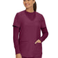 Women's One-Pocket Long-Sleeve Crew Neck Underscrub Tee - LT103 - Wine