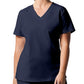 Women's Three-Pocket V-Neck Top - LT105 - True Navy