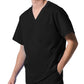 Men's Two-Pocket Tuckable V-Neck Top - LT108 - Black