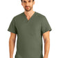 Men's Two-Pocket Tuckable V-Neck Top - LT108 - Olive Moss