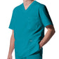 Men's Four-Pocket Back Yoke V-Neck Top - LT109 - Teal