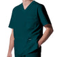 Men's Four-Pocket Back Yoke V-Neck Top - LT109 - Caribbean