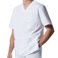 Men's Four-Pocket Back Yoke V-Neck Top - LT109 - White