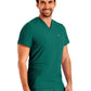 Men's Four-Pocket Back Yoke V-Neck Top - LT110 - Hunter