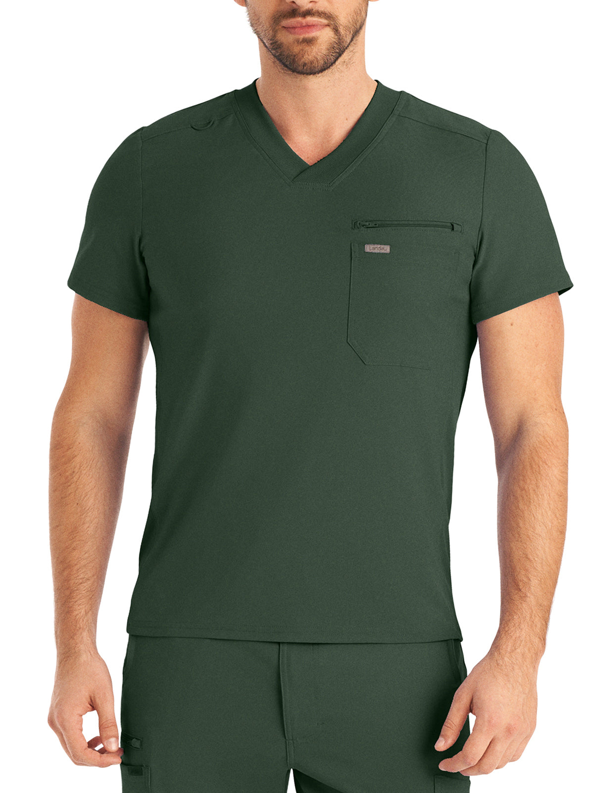 Men's Two-Pocket Tuckable V-Neck Top - LT111 - Mountain View