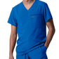 Men's Two-Pocket Tuckable V-Neck Top - LT111 - Royal