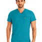 Men's Two-Pocket Tuckable V-Neck Top - LT111 - Teal
