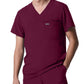 Men's Two-Pocket Tuckable V-Neck Top - LT111 - Wine