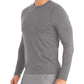 Men's Long-Sleeve Crew Neck Underscrub Tee - LT112 - Heather Light Gray