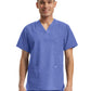 Unisex Three-Pocket V-Neck Top - LT121 - Ceil Blue