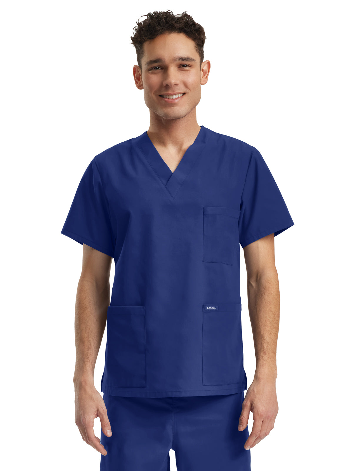 Unisex Three-Pocket V-Neck Top - LT121 - Royal Blue