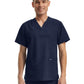 Unisex Three-Pocket V-Neck Top - LT121 - Navy