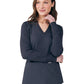 Women's Two-Pocket V-Neck Scrub Top - LT125 - Pewter