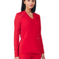 Women's Two-Pocket V-Neck Scrub Top - LT125 - Red