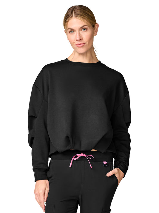 Women's Pocketless Bubble Pullover - 00002 - Black