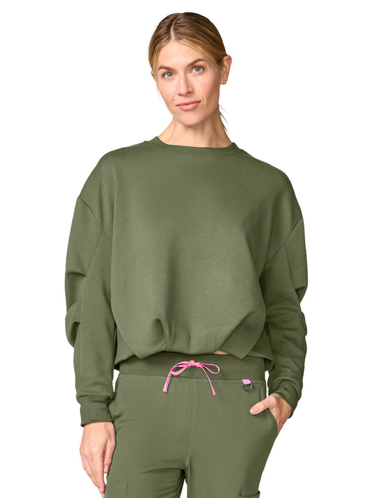 Women's Pocketless Bubble Pullover - 00002 - Olive