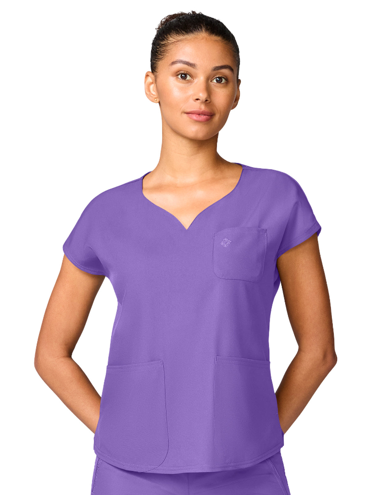 Women's 3-Pocket Dolman Sleeve Top - 00008 - Lilac