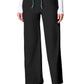Women's 3-Pocket Wide Leg Pintuck Pant - 00009 - Black