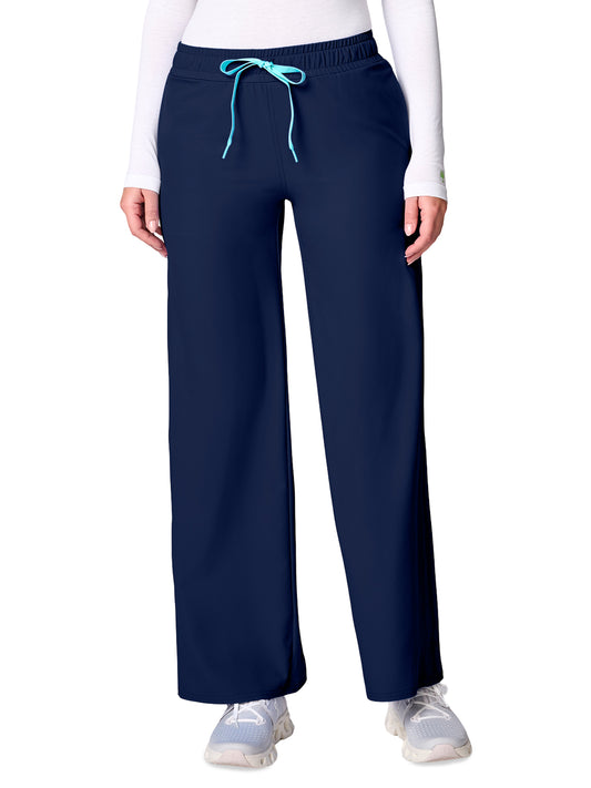 Women's 3-Pocket Wide Leg Pintuck Pant - 00009 - Navy