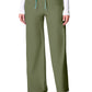 Women's 3-Pocket Wide Leg Pintuck Pant - 00009 - Olive