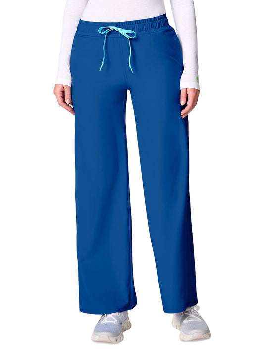Women's 3-Pocket Wide Leg Pintuck Pant - 00009 - Royal