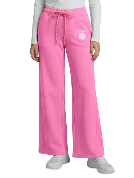 Women's 2-Pocket Wide Leg Pant - 00024 - Pink Power Heather