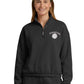 Women's Pocketless Half Zip Pullover - 00026 - Black Heather