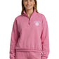 Women's Pocketless Half Zip Pullover - 00026 - Pink Power Heather