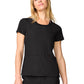 Women's 4-Pocket Round Neck Top - 00027 - Black