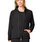 Women's 3-Pocket Warm Up Jacket - 00028 - Black