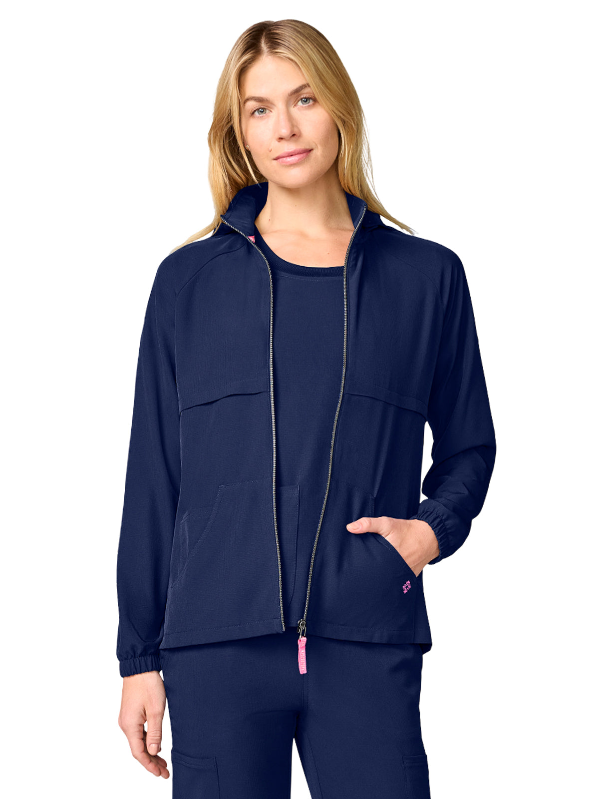 Women's 3-Pocket Warm Up Jacket - 00028 - Navy
