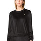 Women's Pocketless Velour Pullover - 00046 - Black