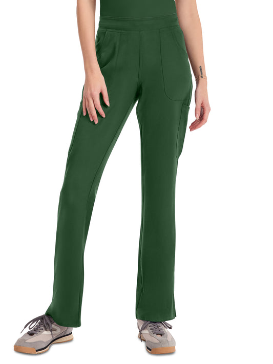 Women's 4-Pocket Flare Leg Pant - 010 - Hunter Green