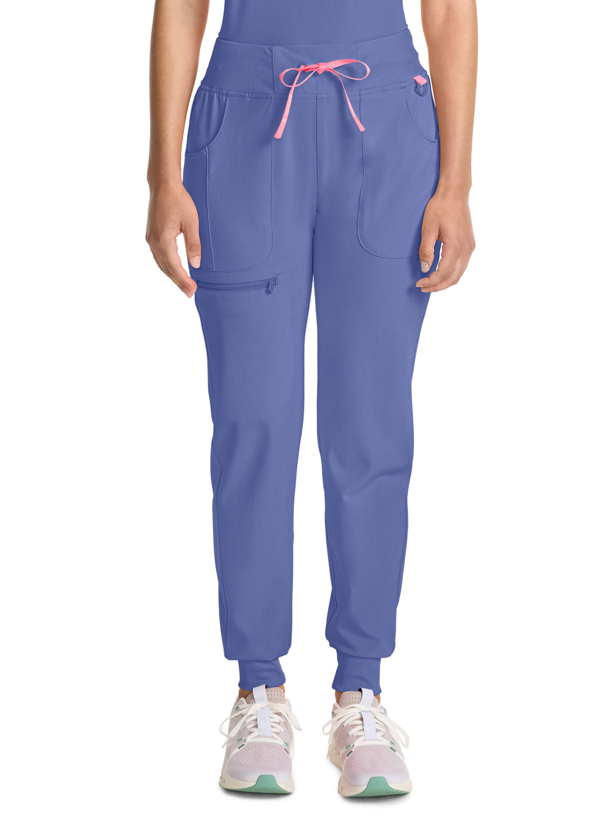 Women's 5-Pocket Mid Rise Jogger Pant - 102 - Ciel